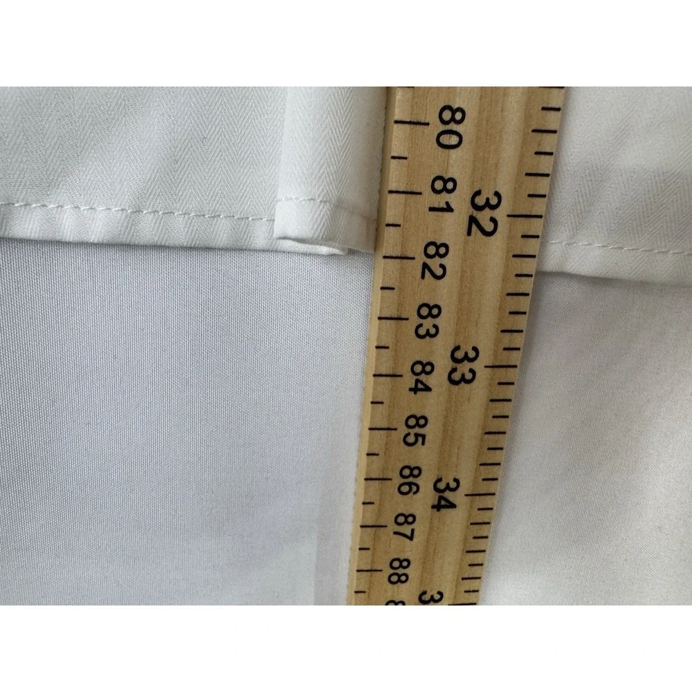 NWT Stacy Adams Classic Fit Dress Shirt White Med Cotton Blend Formal Button Up‎